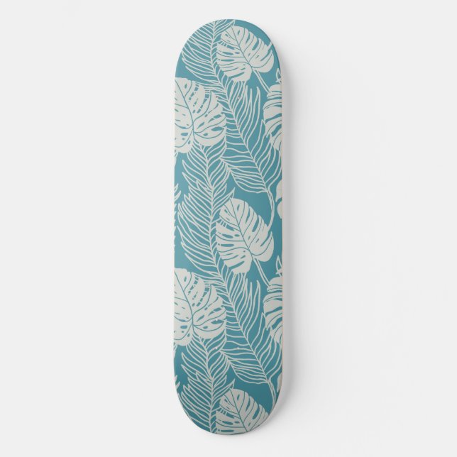 Jungle luxe - tropical pattern mini skateboard bräda 18,5 cm (Framsida)