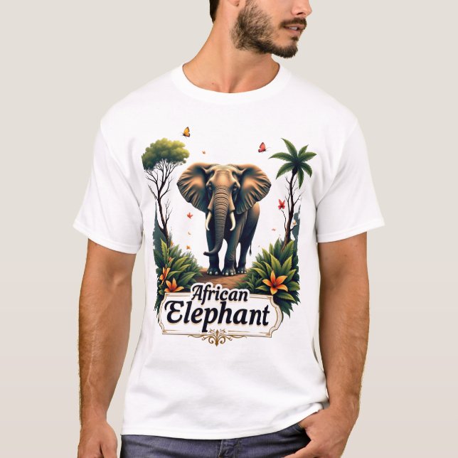 Jungle Majesty: The Untamed Kingdom of Nature T Shirt (Framsida)