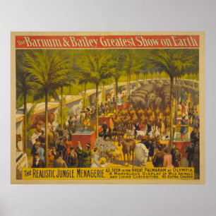 Jungle Menagerie vid Olympia Circus Poster