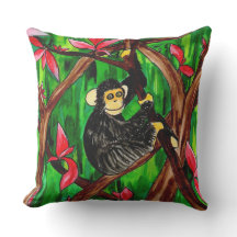 Jungle Monkey Pillow utomhus