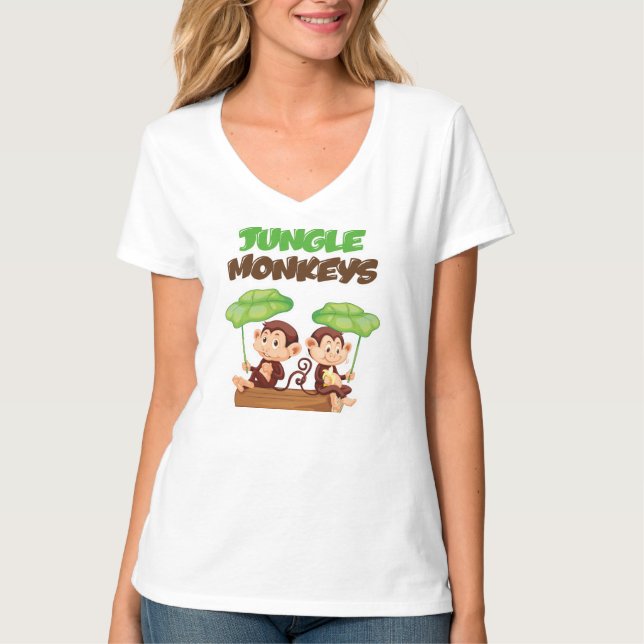 JUNGLE MONKEYS T SHIRT (Framsida)