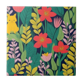 Jungle mönster kakelplatta