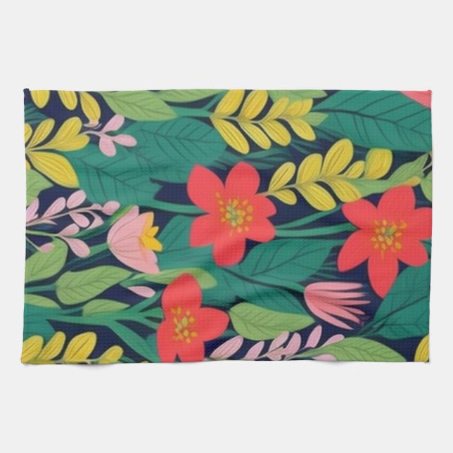 Jungle mönster kökshandduk (Horisontell)