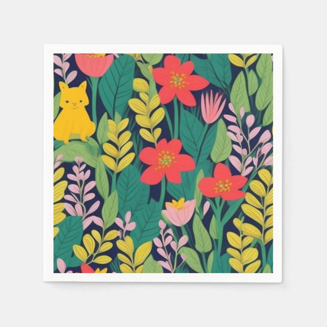 Jungle mönster pappersservett (Framsidan)