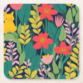 Jungle mönster underlägg papper kvadrat