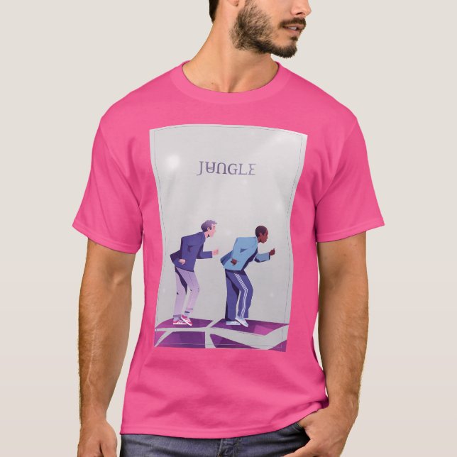 Jungle Music Band Fläkt Art T Shirt (Framsida)