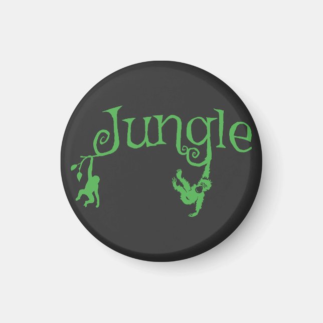 Jungle | Naturgrafik | Wildlife Älskare Magnet (Framsidan)