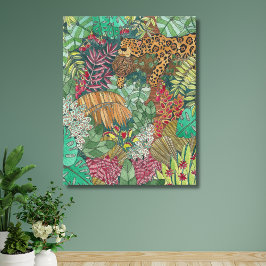 Jungle Nursery Decor Canvastryck