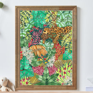 Jungle Nursery Decor Poster