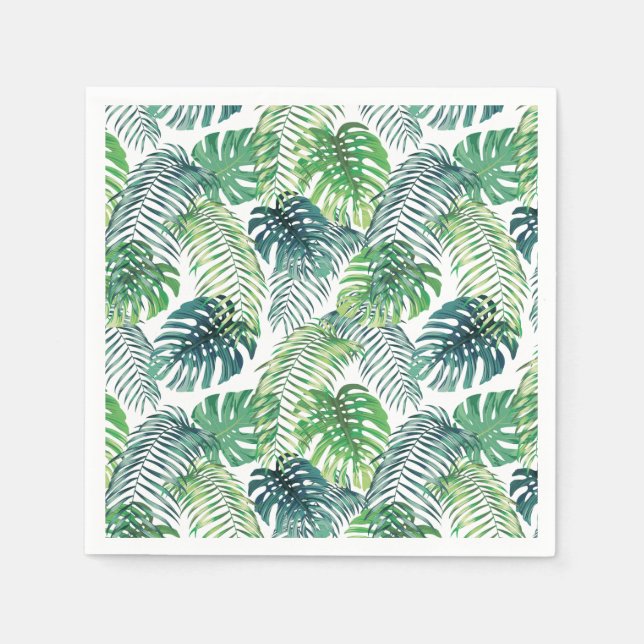 Jungle of Handflatan Design Papper Napkins Pappersservett (Framsidan)