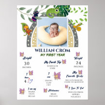 Jungle över regnbågens första år, milstolpe Poster