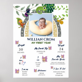 Jungle över regnbågens första år, milstolpe Poster