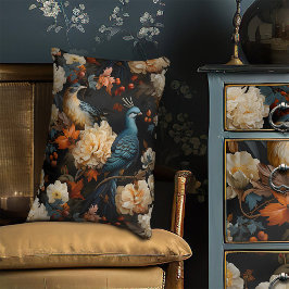 Jungle Parrots Elegant Vintage Victorian Boho Prydnadskudde