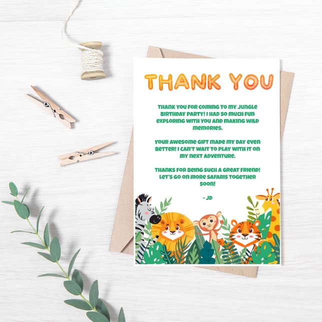 Jungle Pojks tackkort Tack Kort (Skapare uppladdad)