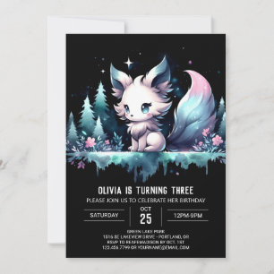 Jungle Printable Varg Birthday Inbjudningar