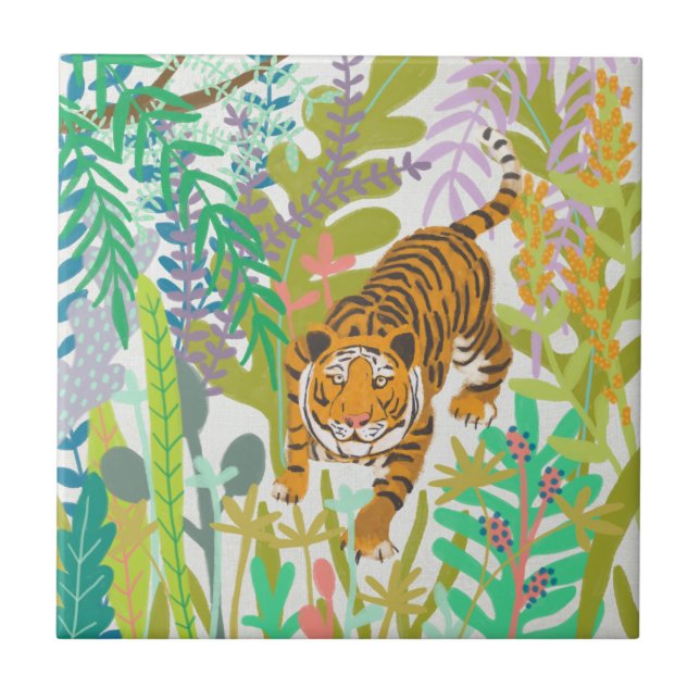 Jungle Roar - Tiger Kakelplatta (Framsidan)