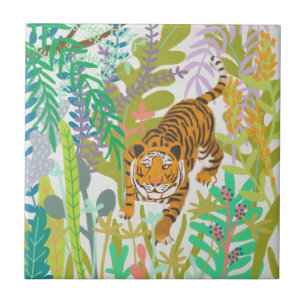 Jungle Roar - Tiger Kakelplatta