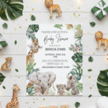 Jungle Safari African baby djur Tropical Budget