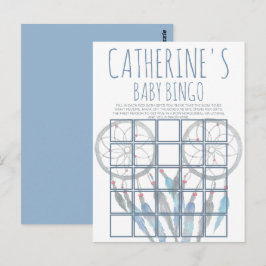 Jungle Safari Animal Baby Shower Bingo Card Vykort