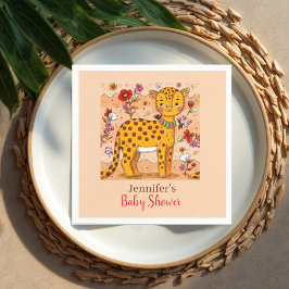 Jungle Safari Animals Baby Shower Pappersservett