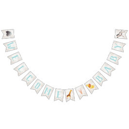 Jungle Safari Animals Baby Shower Pennant Banner Vimplar