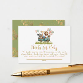 Jungle Safari Animals Bokar för Baby Tilläggskort