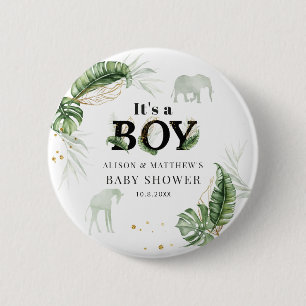 Jungle Safari Animals Natature Theme Boy Shower Knapp