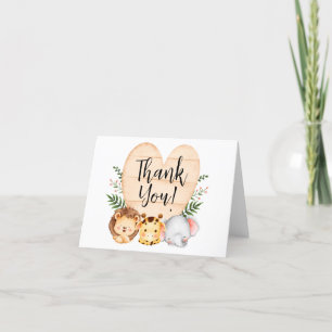 Jungle Safari Animals Tack Kort