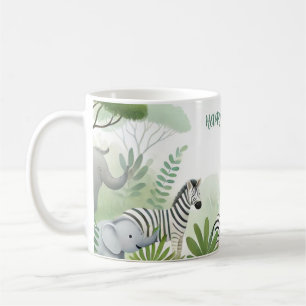 Jungle Safari Äventyr: Kids Birthday Mugg