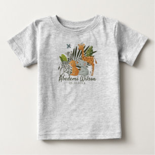 Jungle Safari Baby dusch baby t-shirt