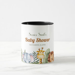Jungle Safari Baby dusch party Mugg