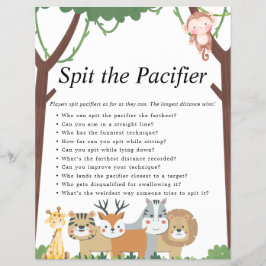 Jungle Safari Baby Shower Games Reklamblad