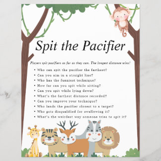 Jungle Safari Baby Shower Games Reklamblad