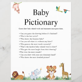 Jungle Safari Baby Shower Games Reklamblad