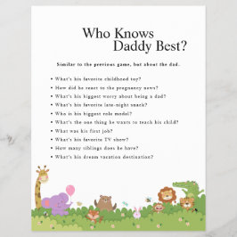 Jungle Safari Baby Shower Games Reklamblad