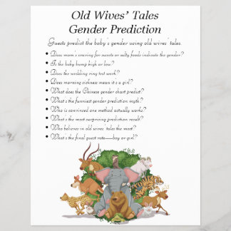 Jungle Safari Baby Shower Games Reklamblad