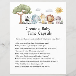 Jungle Safari Baby Shower Games Reklamblad