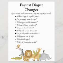Jungle Safari Baby Shower Games Reklamblad