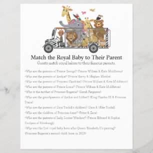 Jungle Safari Baby Shower Games Reklamblad