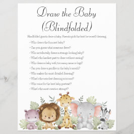 Jungle Safari Baby Shower Games Reklamblad