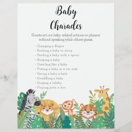 Jungle Safari Baby Shower Games Reklamblad