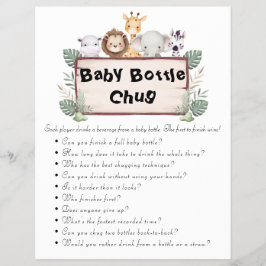 Jungle Safari Baby Shower Games Reklamblad
