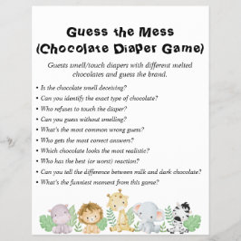 Jungle Safari Baby Shower Games Reklamblad