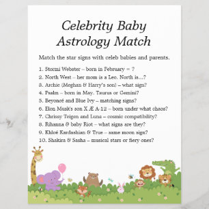 Jungle Safari Baby Shower Games Reklamblad