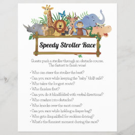 Jungle Safari Baby Shower Games Reklamblad
