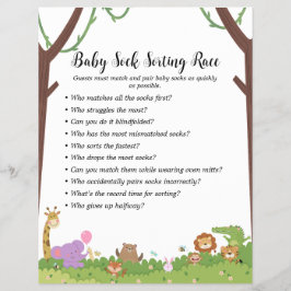 Jungle Safari Baby Shower Games Reklamblad