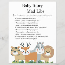 Jungle Safari Baby Shower Games Reklamblad