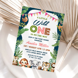 Jungle Safari Baby Shower Party Inbjudningar
