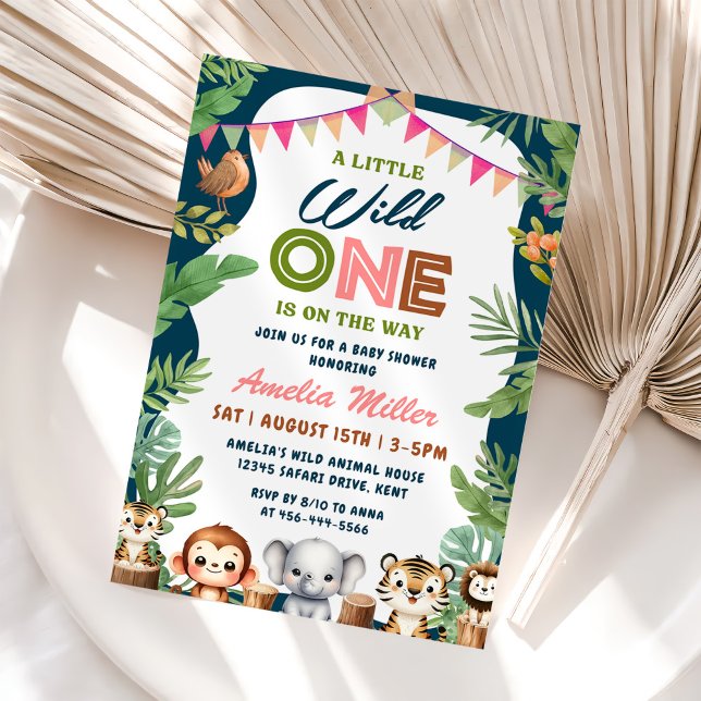 Jungle Safari Baby Shower Party Inbjudningar (Skapare uppladdad)