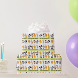 Jungle Safari Baby Shower Personlig Presentpapper